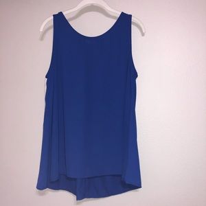 Blue lose fitting tank